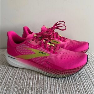 Brooks Hyperion Max Pink Glow Green Women's Running Sneakers Shoes 12 Eur 44.5